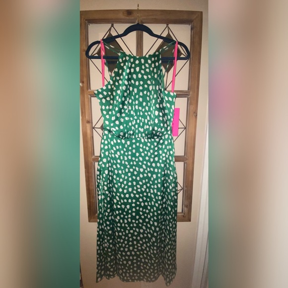 Betsey Johnson Green Dots Dress SIZE 6 - Picture 3 of 12